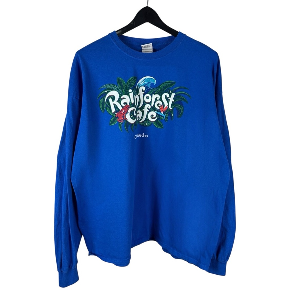Vintage Y2K Rainforest Cafe Orlando Florida Long Sleeve Tourist Shirt Size 2XL